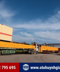 Rơ mooc sàn Rút 14m kéo dài 21m cũ qua sử dụng Doosung cũ