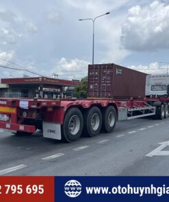Rơ mooc cổ cò CIMC 48 Feet 3 trục nhập khẩu 100% từ Trung Quốc