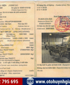 Sổ đăng kiểm Lô 5 Mooc Xương Cũ