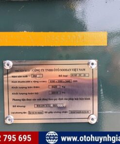 Thông tin mooc ben tự đổ SOOSAN 2024 siêu đẹp