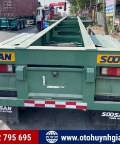 Mặt sau mooc xương 2 trục 40 Ft Soosan Doosung 2025 mới