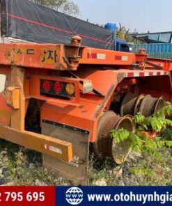 Thanh lý đơn hàng 2 chiếc Mooc xương Doosung 2 trục 20 feet 2020 cũ