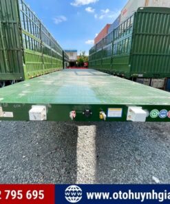 Mặt trước mooc sàn Patec Xinhongdong 40 feet tải 32.2 tấn 2025 mới