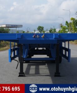 Mặt trước mooc sàn Thaco 3 trục 45 Ft 2025 mới
