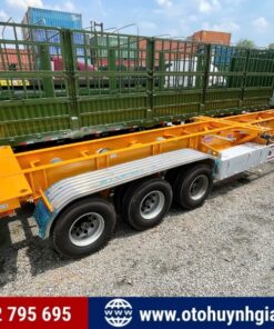 Toàn cảnh mooc xương 3 trục 45 feet Patec Xinhongdong 2025 mới