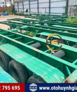 Lô hàng 7 chiếc mooc xương KCT 3 trục 40 feet siêu lướt 90%