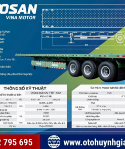 Bảng vẽ kỹ thuật của mooc sàn 3 trục 48 Ft Soosan Doosung 2025