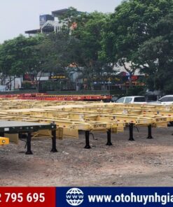 Dàn mooc xương Cimc Huajun 2 dí 40 feet siêu cứng cáp
