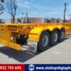 Mooc xương Cimc Huajun 3 trục 45Feet tải 33 tấn siêu cứng cáp