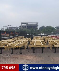 Hàng sẵn - Rơ mooc xương Cimc Huajun 2 dí 40 feet mới