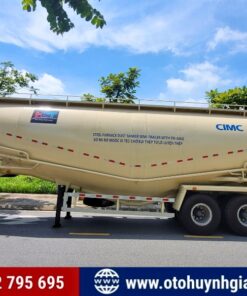 Bán giá tốt - Rơ mooc xi téc chở bụi thép - xi măng rời CIMC HUAJUN loại 47 - 52 khối
