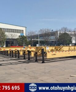 Phân phối toàn quốc - Rơ mooc xương Cimc Huajun 2 trục 40 feet mới