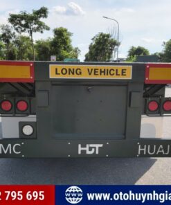 Mặt sau mooc sàn Cimc Huajun 3 trục 45 FT mới