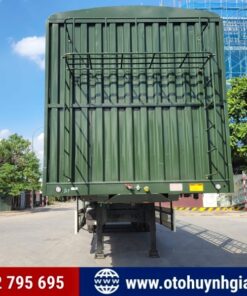Mặt trước mooc khung mui CIMC HUAJUN cao 4m mới