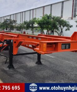 Hàng sẵn - Rơ mooc cổ cò 3 trục 40 feet tải 33.5 tấn mới