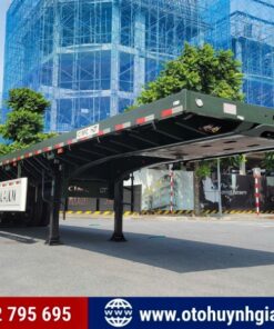 Hỗ trợ ngân hàng cao - Rơ mooc sàn Cimc Huajun 3 trục 45 FT mới
