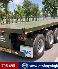 Rơ mooc sàn 3 trục 40 feet CIMC HUAJUN - Lốp không săm tải 32.65 tấn