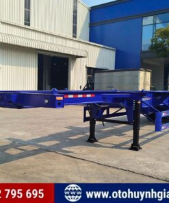Mooc xương Thaco 2 trục 40 feet 2025 mới - Loại 12 khóa gù