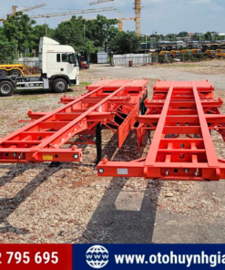 Hỗ trợ ngân hàng cao - Rơ mooc xương Cimc Huajun 2 dí 40 feet mới