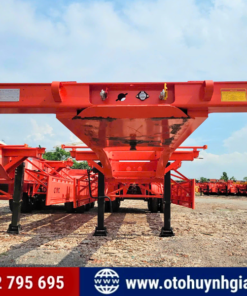 Khung gầm của mooc xương Cimc Huajun 2 dí 40 feet mới