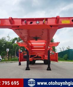 Khung gầm của mooc xương CIMC HUAJUN 3 trục 40 Ft mới