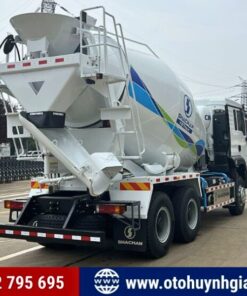 Mặt sau của xe bê tông Shacman H3000S 10 khối Weichai 340HP mới