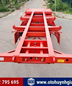 Mặt trước mooc xương CIMC HUAJUN 3 trục 40 Ft mới