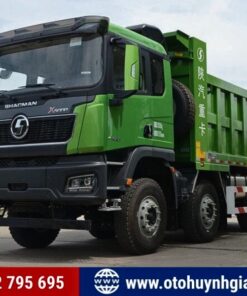 Xe ben 4 chân Shacman X5000 Weichai 400HP - Thùng vuông
