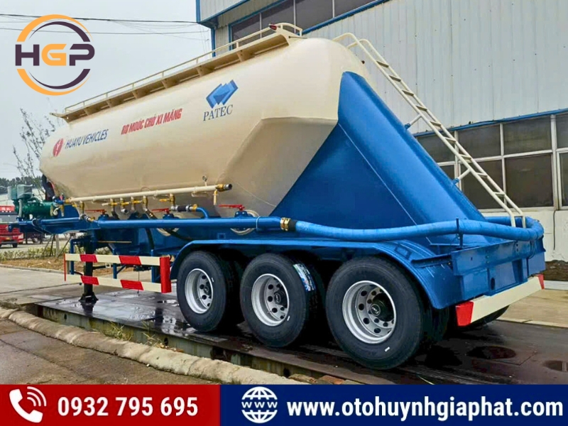 Mooc bồn xi téc chở xi măng HUAYUDA - Bán giá mềm