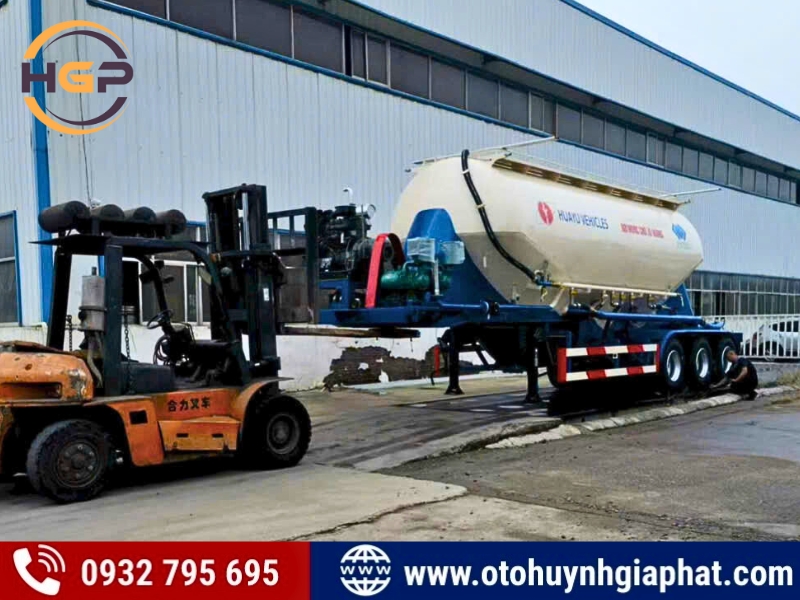 Mooc bồn chở xi măng HUAYUDA 45.5m3 - Hỗ trợ ngân hàng cao