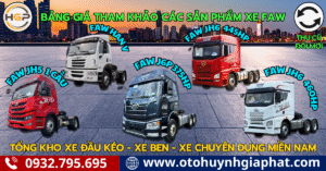 Bảng báo giá chi tiết các dòng xe đầu kéo FAW | Mới nhất 2026