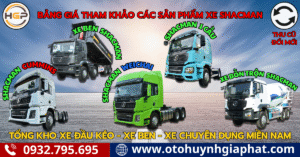 Bảng báo giá chi tiết các dòng xe SHACMAN - Cập nhật 2026