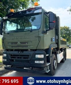 Xe tải ben tự đổ Howo TX400 thùng vuông 3 chân