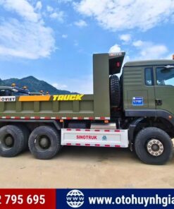 Phân phối toàn quốc - Xe tải ben 3 chân Howo TX400 thùng vuông