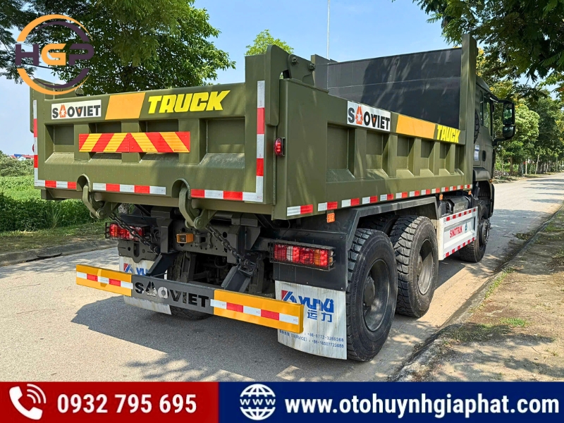 Xe tải ben tự đổ Howo TX400 thùng vuông siêu gia cường