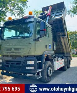 Hàng sẵn - Xe tải ben tự đổ Howo TX400 thùng vuông 3 chân