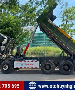 Bán xe tải ben 3 chân Howo TX400 thùng vuông