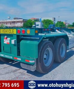 Rơ mooc xương CIMC DONGGUAN 2 trục 40 feet tải 29.7 tấn mới