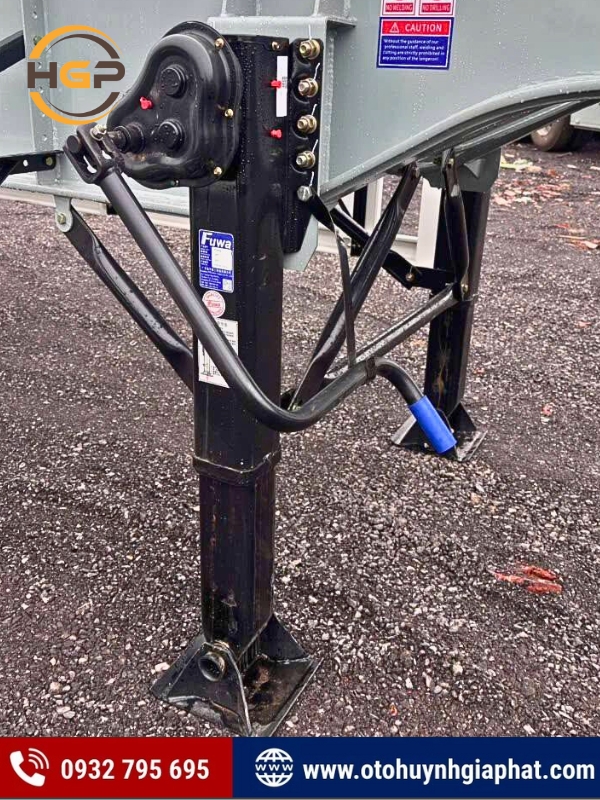 Chân chống của mooc xương 3 trục 45 FT Kaile tải 32 tấn mới