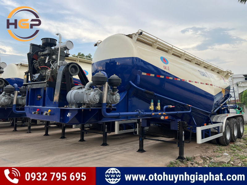 Mooc bồn xi téc chở xi măng rời Kaile 36 khối 2025 mới