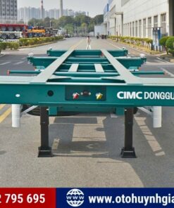 Mặt trước của mooc xương 3 trục 45 feet Cimc
