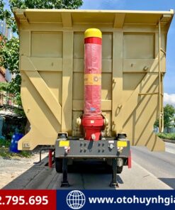 Mặt trước của mooc ben tự đổ Yunli thùng U 24 khối