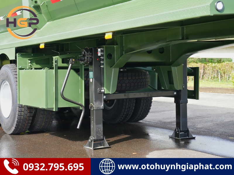 Chân chống của mooc ben Thaco ty Hyva xác nặng