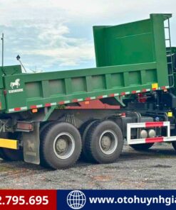 Ưu đãi cao - Xe tải ben Howo cabin V7G 380HP thùng vuông 3 chân