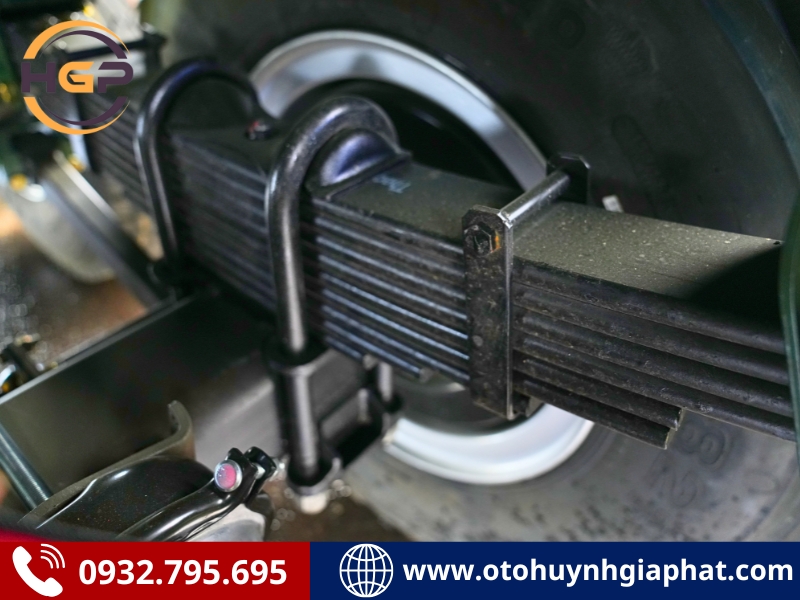 Lá nhíp của mooc ben Thaco ty Hyva xác nặng