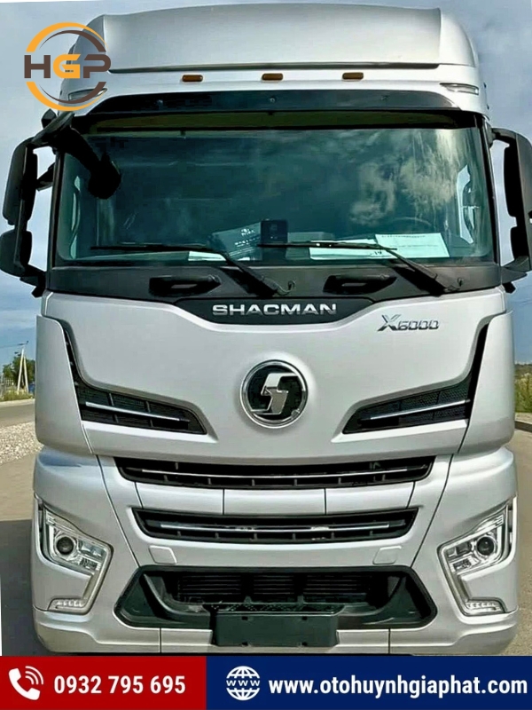 Mặt trước của xe Shacman X6000 phiên bản mới nhất 2026