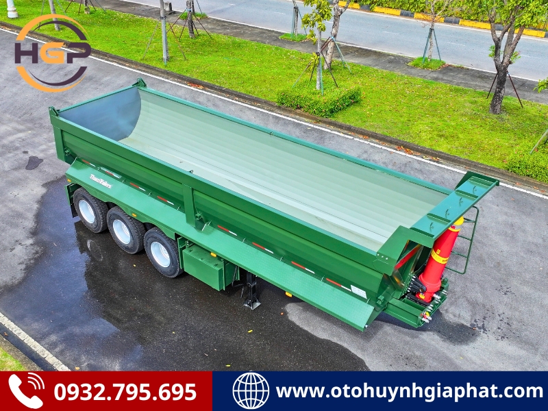 Rơ mooc ben Thaco ty ben Hyva xác nặng siêu cứng cáp