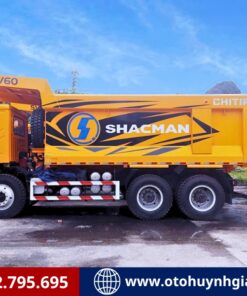 Xe ben Shacman cabin lệch 385HP Cummins siêu cứng cáp