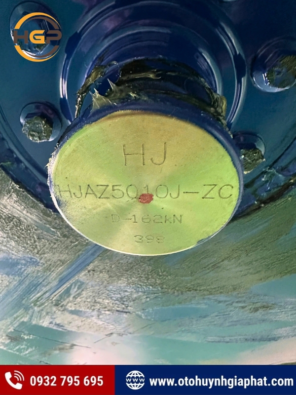 Ắc kéo của mooc lồng khung mui Thaco cao 4 mét