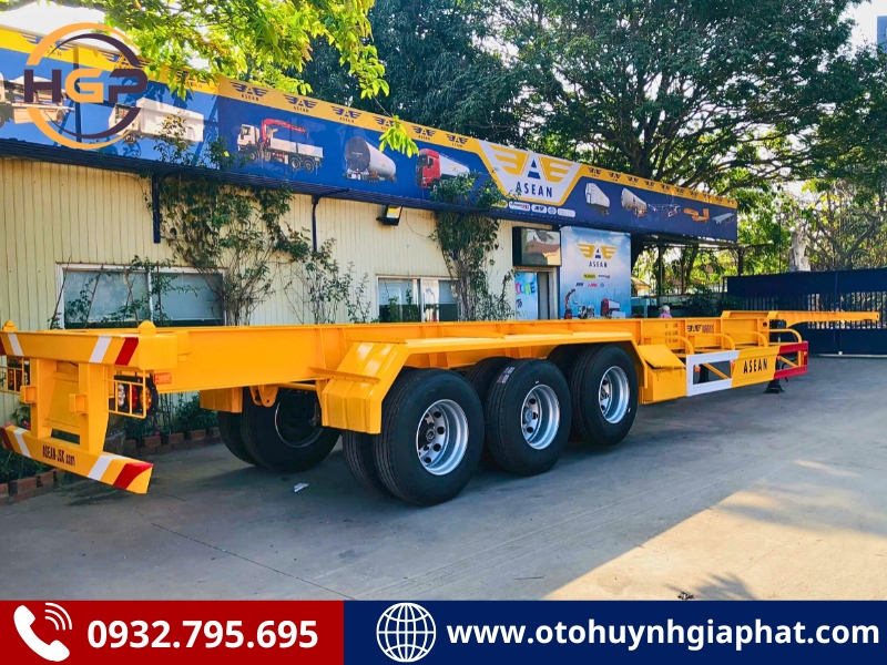 Phân phối toàn quốc - Mooc cổ cò Asean 3 trục 50 feet tải 33.35 tấn